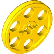 Technic Wedge Belt Wheel Pulley, Yellow (4185 / 4494224 / 6363273)