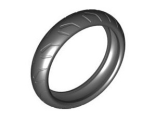 Tire 94.2mm D. x 22mm Motorcycle Racing Tread, Black (88516 / 4567999 / 6261718)