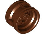 Wheel 30.4mm D. x 20mm with No Pin Holes and Reinforced Rim, Reddish Brown (56145 / 4618633 / 4496197)