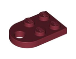 Plate, Modified 2 x 3 with Hole, Dark Red (3176 / 4217788)
