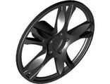 Wheel Cover 5 Spoke Thick - for Wheel 56145, Black (85969 / 4551619)