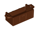 Container, Treasure Chest Bottom - Slots in Back, Reddish Brown (4738a / 4211162 / 4280114 / 4533101)