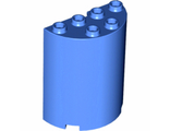 Cylinder Half 2 x 4 x 4, Blue (6259 / 6073088 / 6106028 / 6082544)