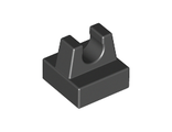 Tile, Modified 1 x 1 with Clip, Black (2555 / 255526 / 6030718)