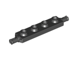 Plate, Modified 1 x 4 with Wheels Holder, Black (2926 / 292626)