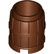 Container, Barrel 2 x 2 x 2, Reddish Brown (2489 / 4211147)