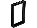 Door, Frame 1 x 4 x 6 with 2 Holes on Top and Bottom, Black (60596 / 4535834)