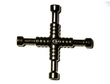 Minifigure, Utensil Tool 4-Way Lug Wrench, Black (11402d / 6030875)