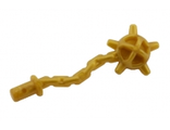 Minifigure, Weapon Spiked Flail / Mace - Flexible Rubber, Pearl Gold (93787 / 4612888)