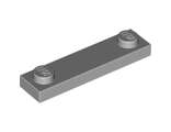 Plate, Modified 1 x 4 with 2 Studs without Groove, Light Bluish Gray (92593 / 4599498)