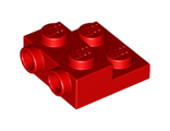 Plate, Modified 2 x 2 x 2/3 with 2 Studs on Side, Red (99206 / 6061711)