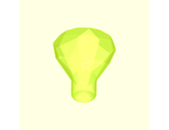 Rock 1 x 1 Jewel 24 Facet, Trans-Neon Green (30153 / 4114505)