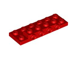 Plate, Modified 2 x 6 x 2/3 with 4 Studs on Side, Red (87609 / 4565431)