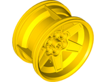 Wheel 56mm D. x 34mm Technic Racing Medium, 6 Pin Holes, Yellow (15038 / 6065490)
