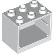 Container, Cupboard 2 x 3 x 2 - Solid Studs, White (4532a / 4258385)