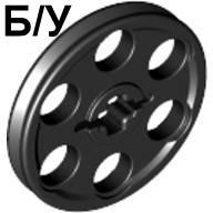 ! Б/У - Technic Wedge Belt Wheel Pulley, Black (4185 / 418526 / 4198635 / 4494225 / 4648532 / 6192130 / 6323668) - Б/У