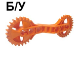 ! Б/У - Technic, Arm 1 x 7 x 3 with Gear Ends, Orange (32311) - Б/У