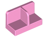 Panel 1 x 2 x 1 with Rounded Corners and Center Divider, Bright Pink (93095 / 4599686)