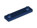Plate, Modified 1 x 4 with 2 Studs without Groove, Dark Blue (92593 / 6036240)