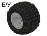 ! Б/У - Wheel 43.2 x 28 Balloon Small with Black Tire 43.2 x 28 S Balloon Small 6580 / 6579, Dark Bluish Gray (6580c01) - Б/У